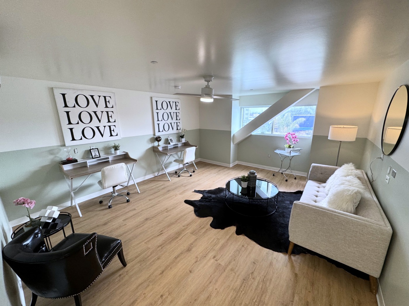 midnight mission womens recovery center living room